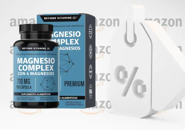 Amazon tiene estas cápsulas de Magnesio al 51% de descuento