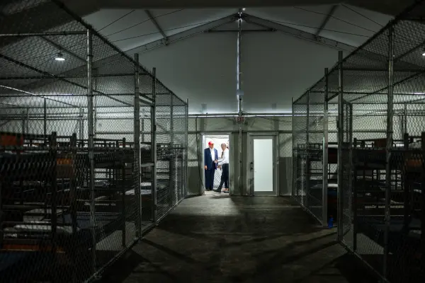 Así es Alligator Alcatraz la nueva cárcel para migrantes en EU rodeada de caimanes | VIDEO