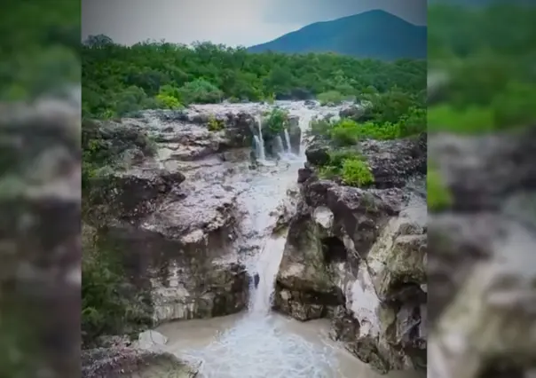 El río de Tamaulipas que forma una de las cascadas más hermosas de México en la temporada de lluvias