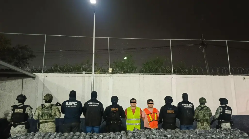 Fuerza Civil frustra transporte de droga tras operativo en Escobedo