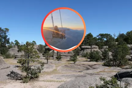 En este lugar del bosque de Durango podrás subirte a un increíble columpio panorámico