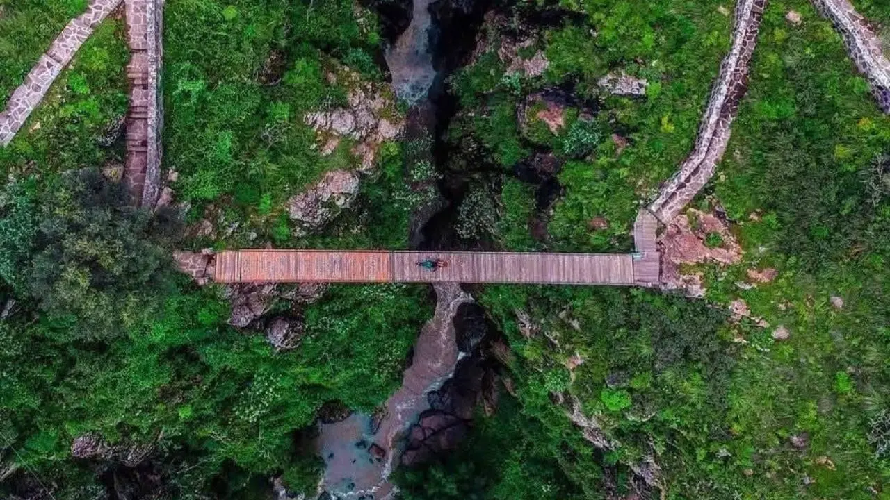 El desaprovechado pueblo mágico del Edomex donde puedes volar en tirolesa sobre un cañón. Foto: Conoce Edomex