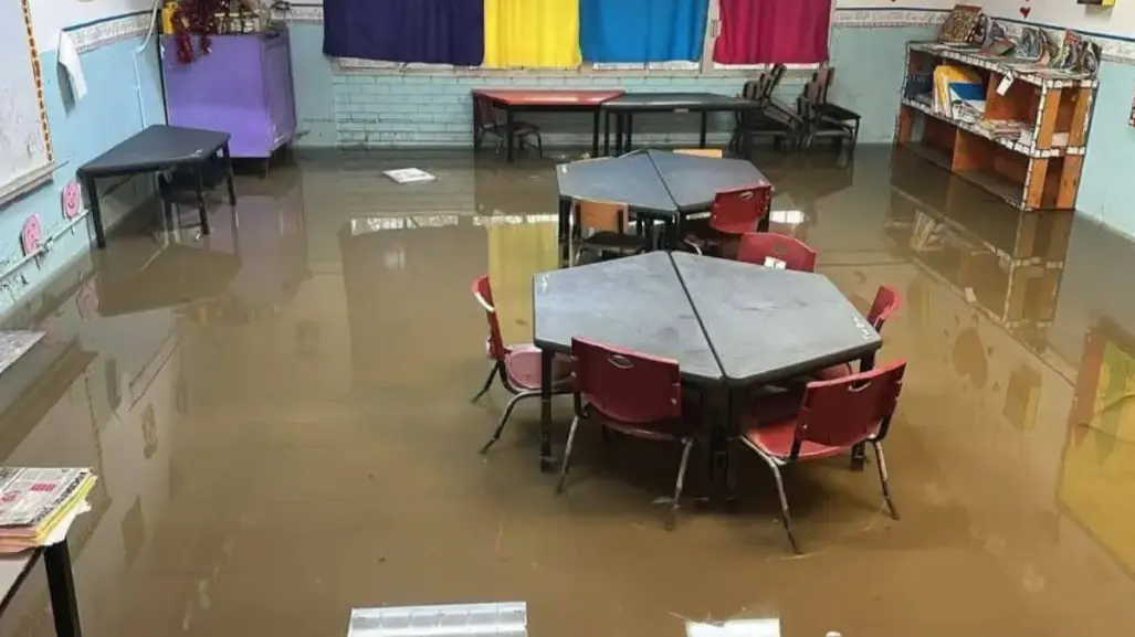 Inicia diagnóstico de daños en escuelas por lluvias en Tamaulipas