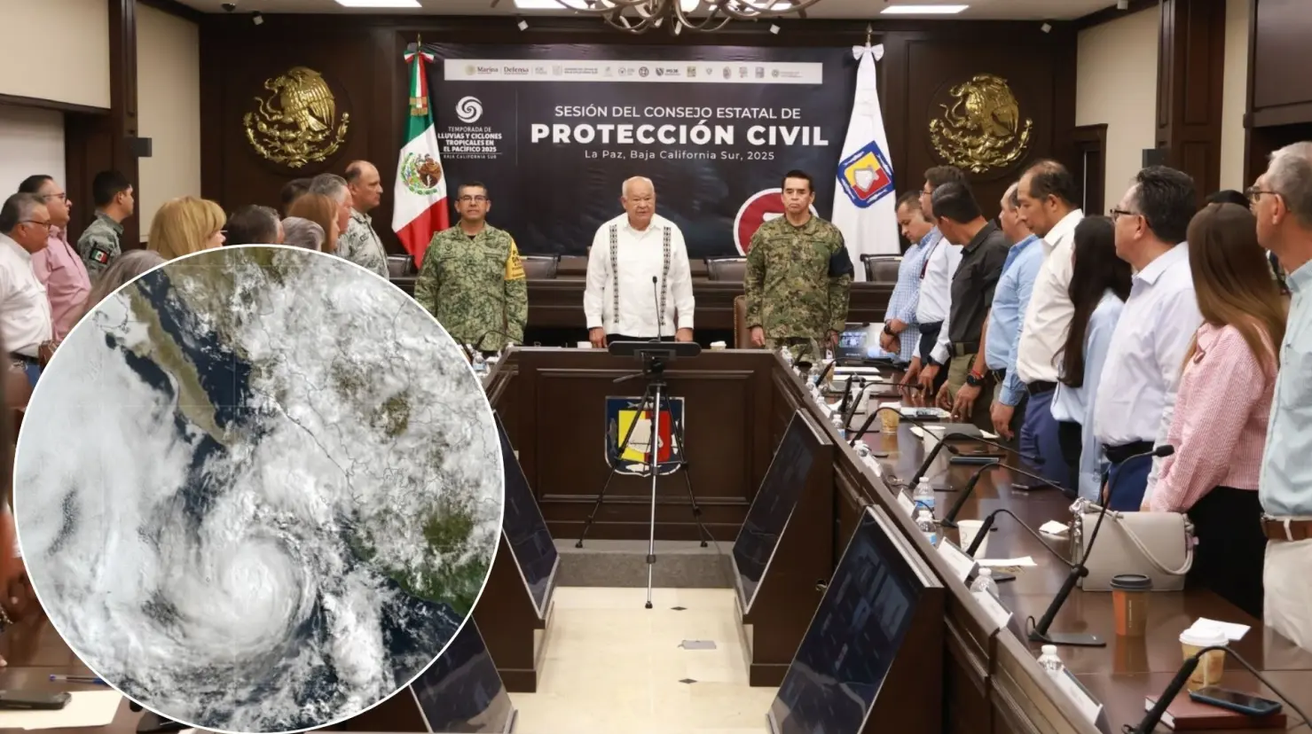 Foto: Gobierno del Estado | Foto: Servicio Meteorológico Nacional