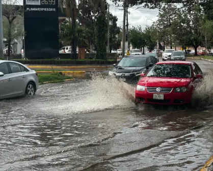 ¿Tienes lancha? Así amanece esta zona de Durango tras una noche lluviosa