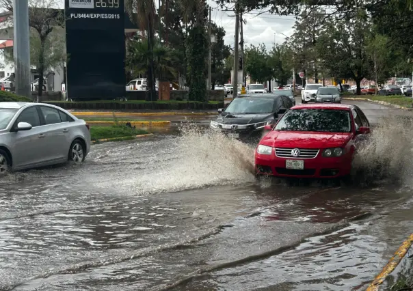 ¿Tienes lancha? Así amanece esta zona de Durango tras una noche lluviosa
