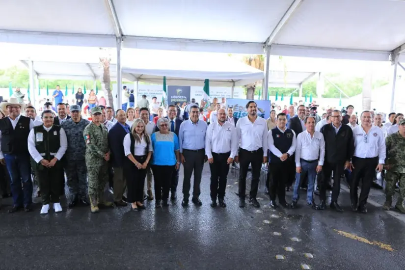 El arranque de salida se realizó en el puente internacional Reynosa-Hidalgo | Foto: gobierno de Tamaulipas
