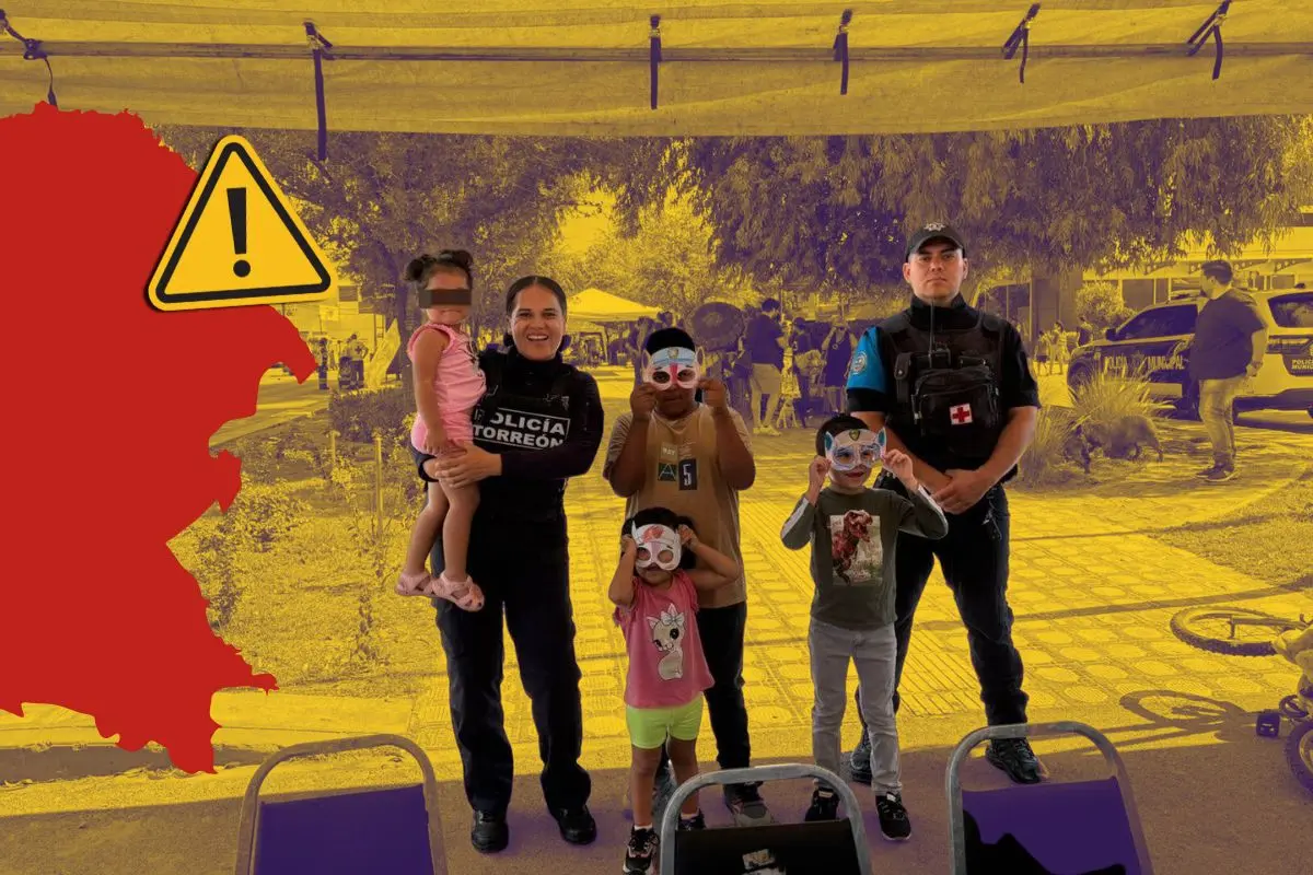Operativo de seguridad “Infancia Segura” en Saltillo / Fotos: Dirección de Seguridad Pública Municipal - Policía Torreón | Canva