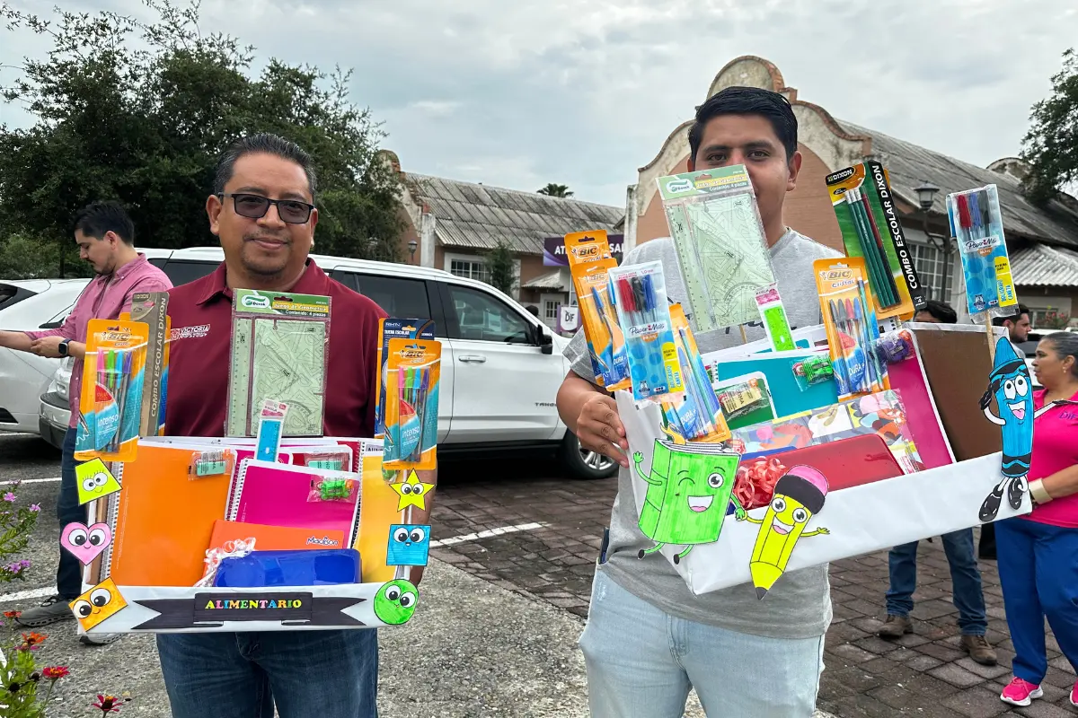A través del Ayuntamiento y DIF Victoria puedes donar útiles escolares para los alumnos que más los requieren en la capital de Tamaulipas. Foto: Daniel Espinoza