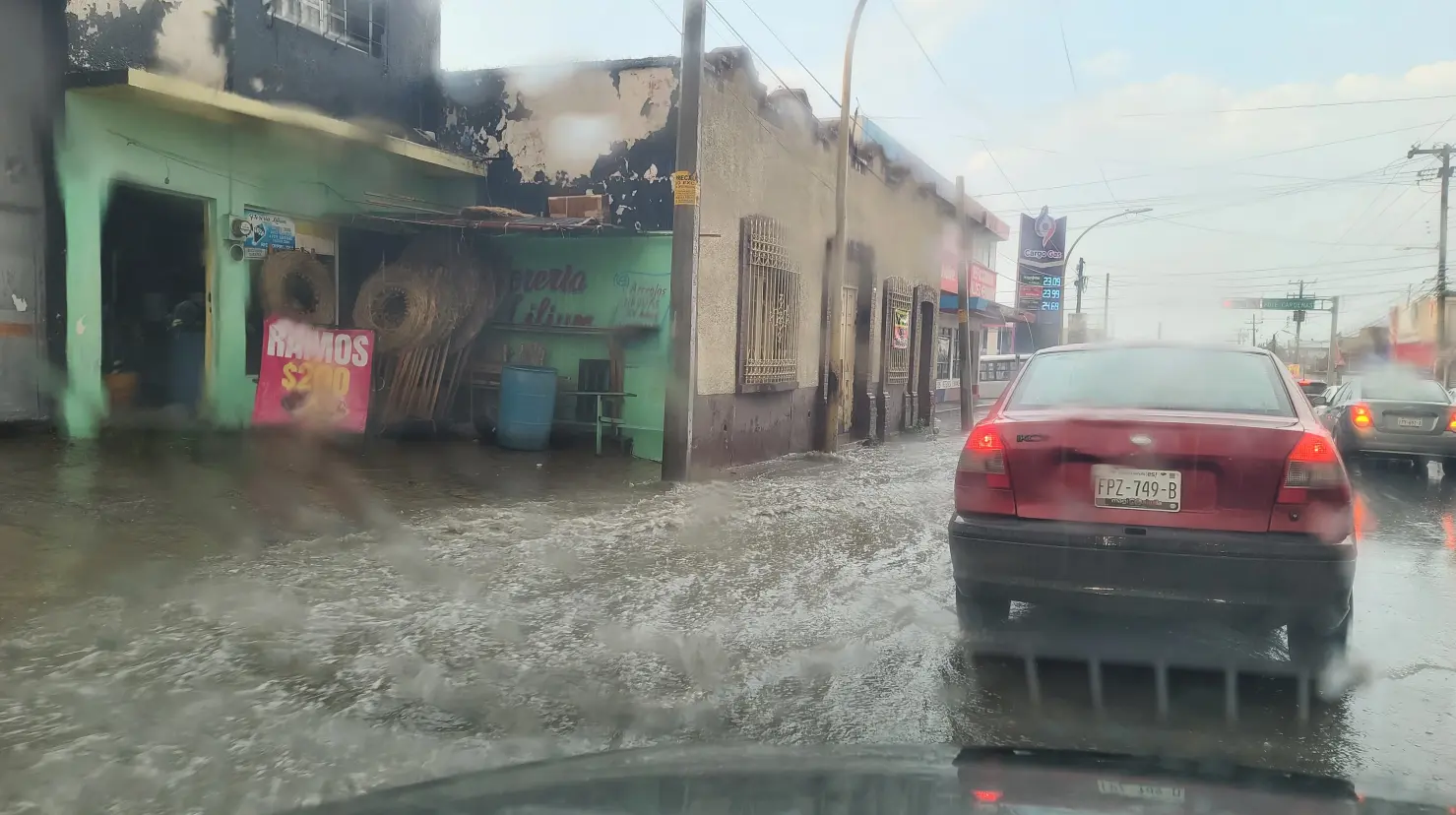 Se han registrado fuertes lluvias en Saltillo. (Fotografía: Édgar Romero)