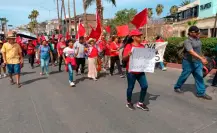Antorchistas de BCS marchan por vivienda digna: acusan abandono del gobierno