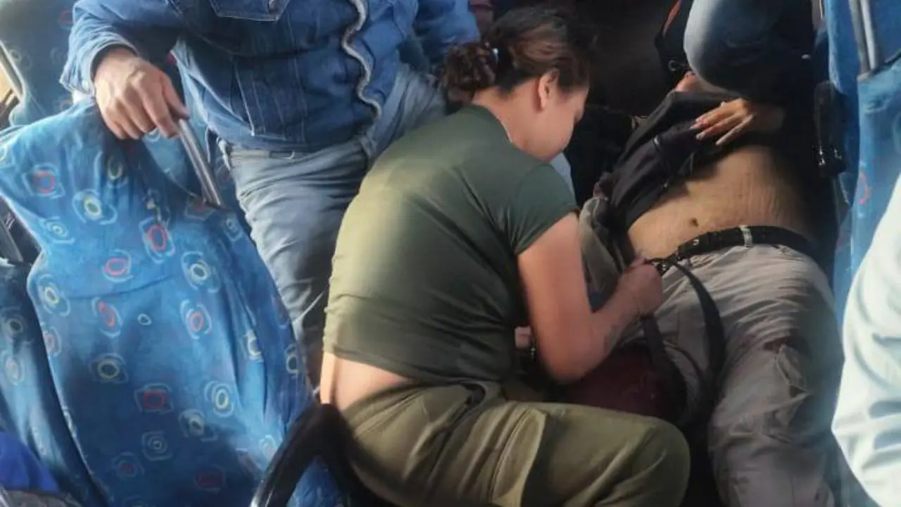 Asalto armado en transporte público del Edomex deja herido a un pasajero. Foto: @adn40