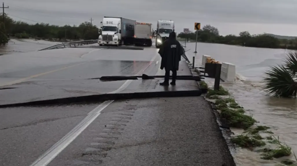 La carretera más dañada de Tamaulipas tras las lluvias; urgen reparaciones