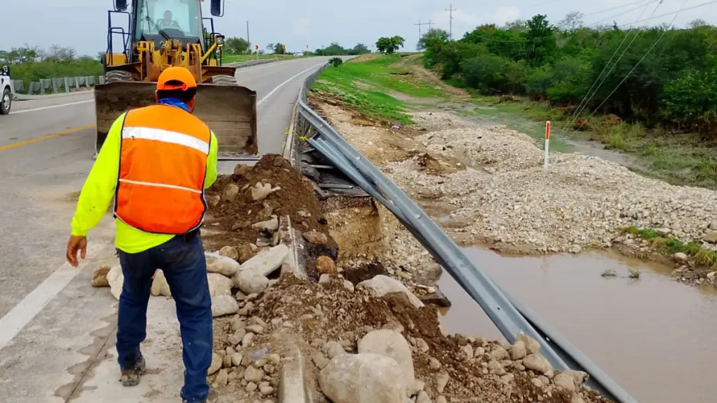 Inicia Tamaulipas reparación urgente de carreteras dañadas por lluvias torrenciales