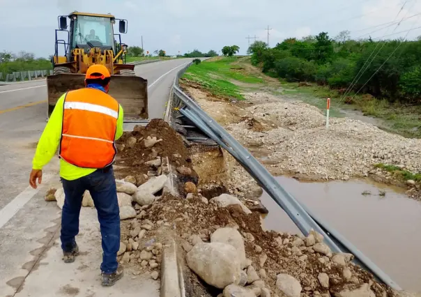 Inicia Tamaulipas reparación urgente de carreteras dañadas por lluvias torrenciales