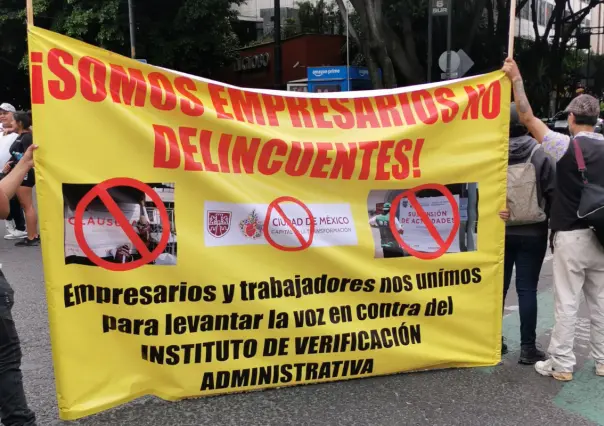 Protestan en CDMX por operativos del INVEA: exigen frenar clausuras injustas