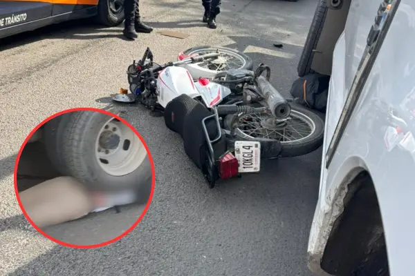 Accidente en la México-Texcoco: motociclista muere arrollado por camión