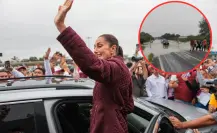 Claudia  Sheinbaum llega al sur de Tamaulipas tras lluvias de Barry