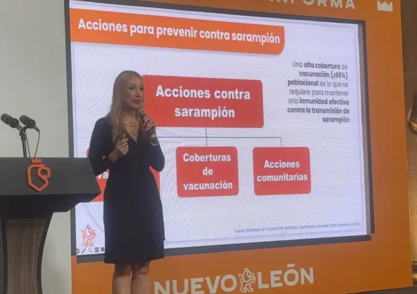 Exhorta Salud Nuevo León a vacunar a menores de 10 años contra el sarampión