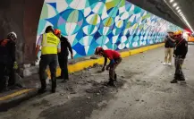 Tras desprendimiento, cerrarán Túnel de la Loma Larga