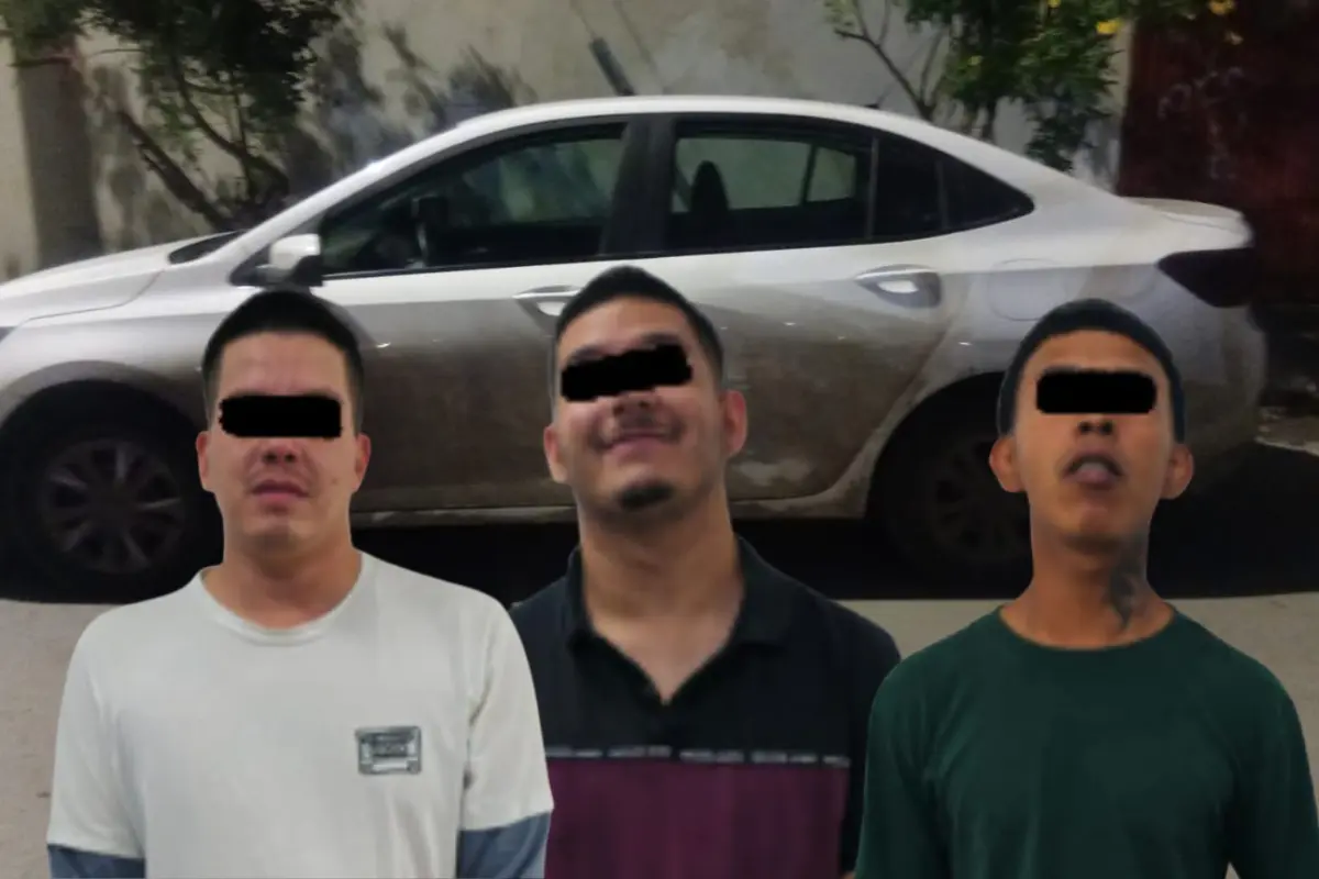 La detención de los presuntos portadores de la droga ocurrió en la colonia Fernando Amilpa/Foto: Policía de Escobedo