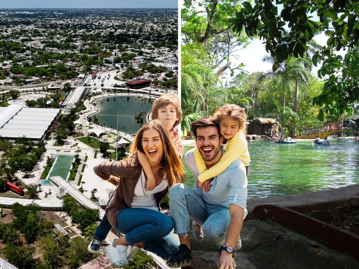 Mérida es una ciudad con muchas atracciones, pero hay algunas que destacan por sus amplios espacios y por tener diversas actividades para disfrutar en familia.- Fuente archivo POSTA y Canva
