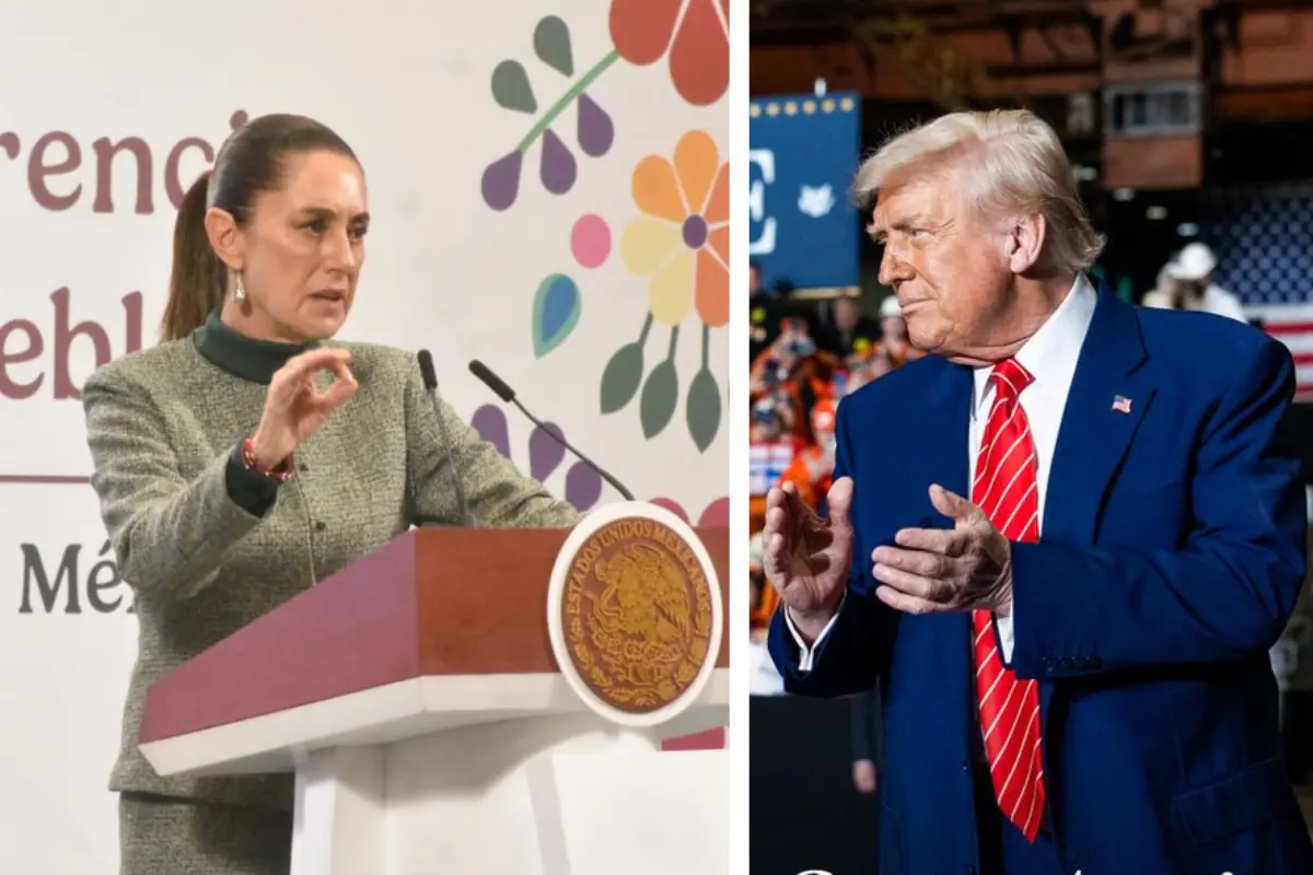 Claudia Sheinbaum y Donald Trump. Foto: Enrique Pérez Huerta / X (@WhiteHouse)