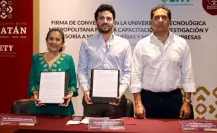Gobierno de Yucatán firma convenio para fortalecer empresas con la UTM