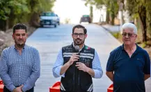 David de la Peña entrega obras de pavimentación en la comunidad San Francisco en Santiago