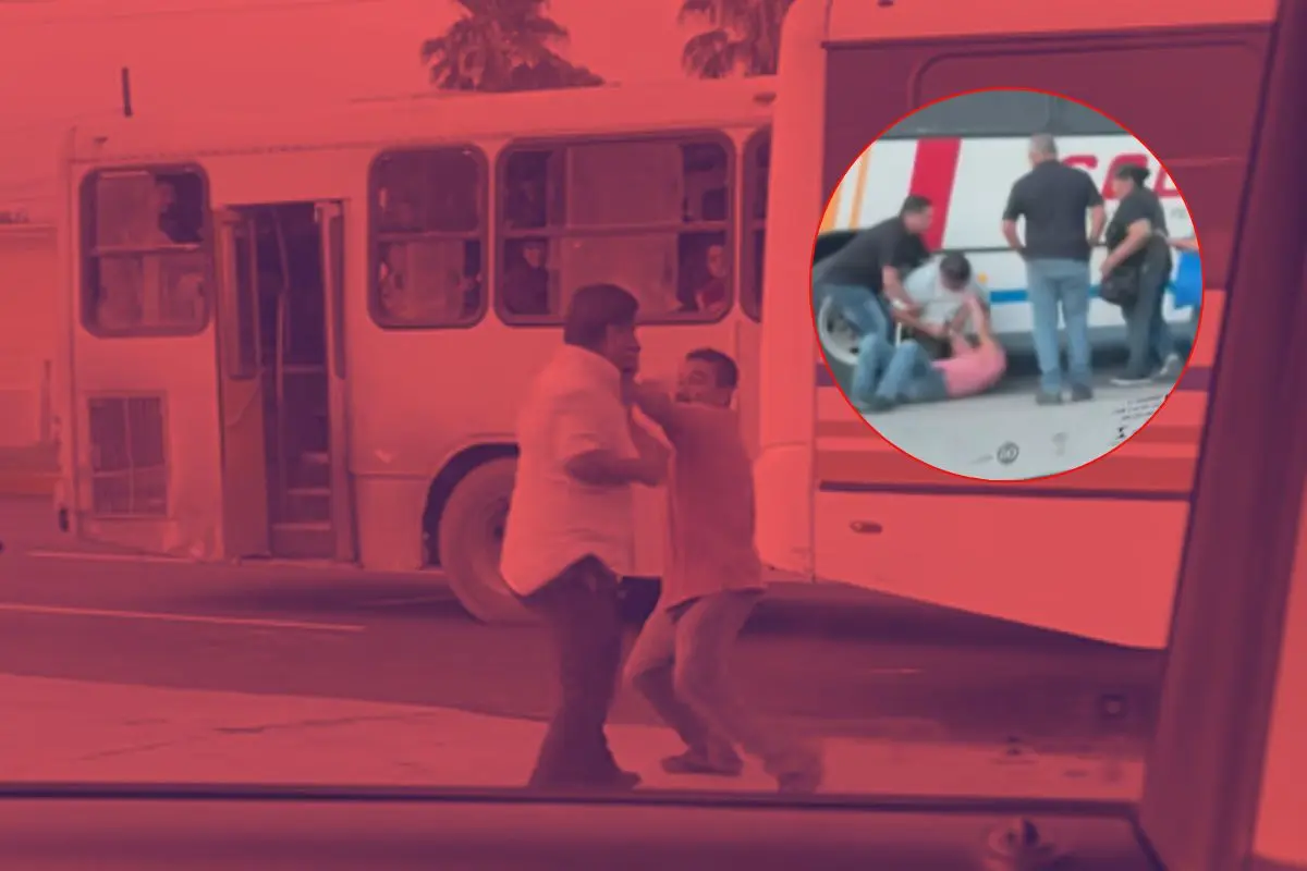 Capturas de la pelea en avenida Benito Juárez Foto: Canva