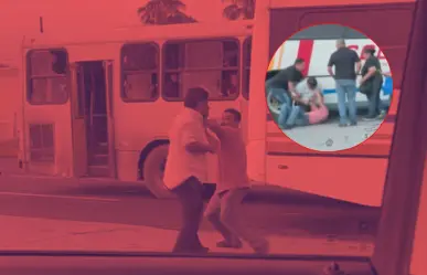 ¡Se van a los golpes! Choferes se pelean en avenida de Guadalupe I VIDEO