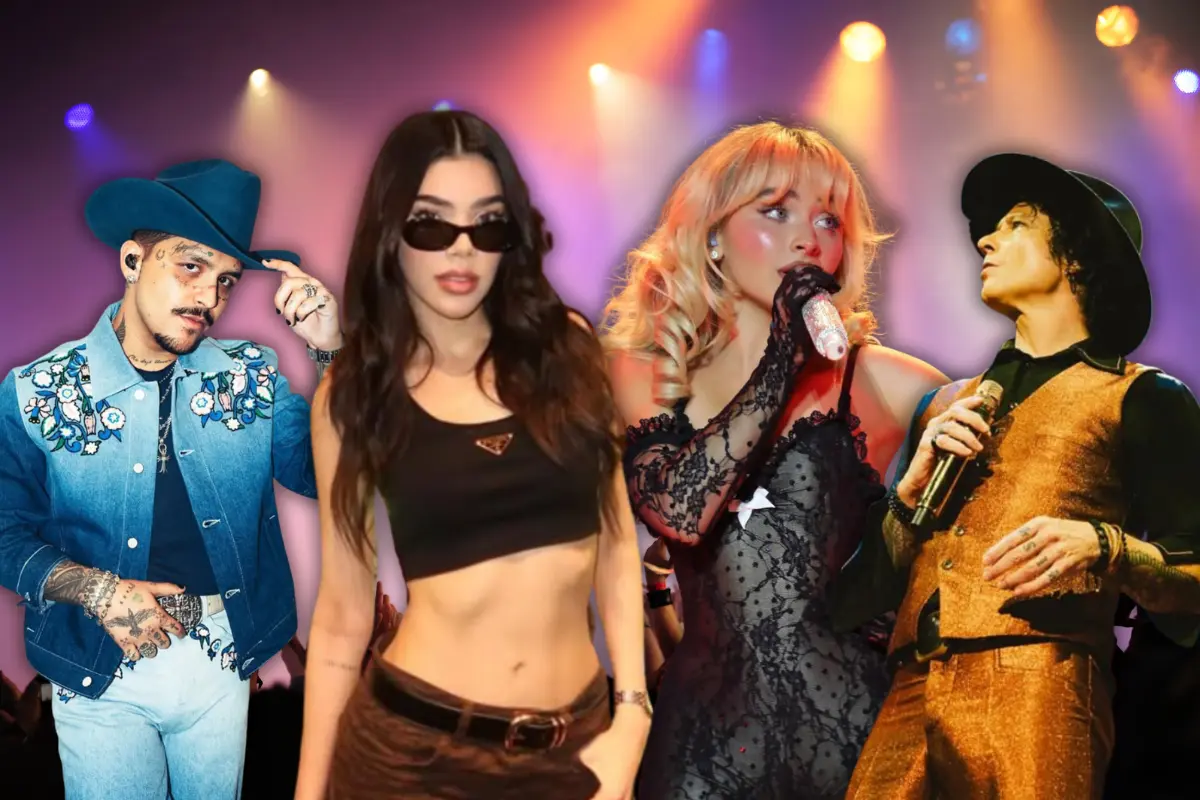 No solo mamá y papá: ahora también los artistas regañan (Foto: @nodal, @bunburyoficial, @keniaos @sabrinacarpenter / Canva)
