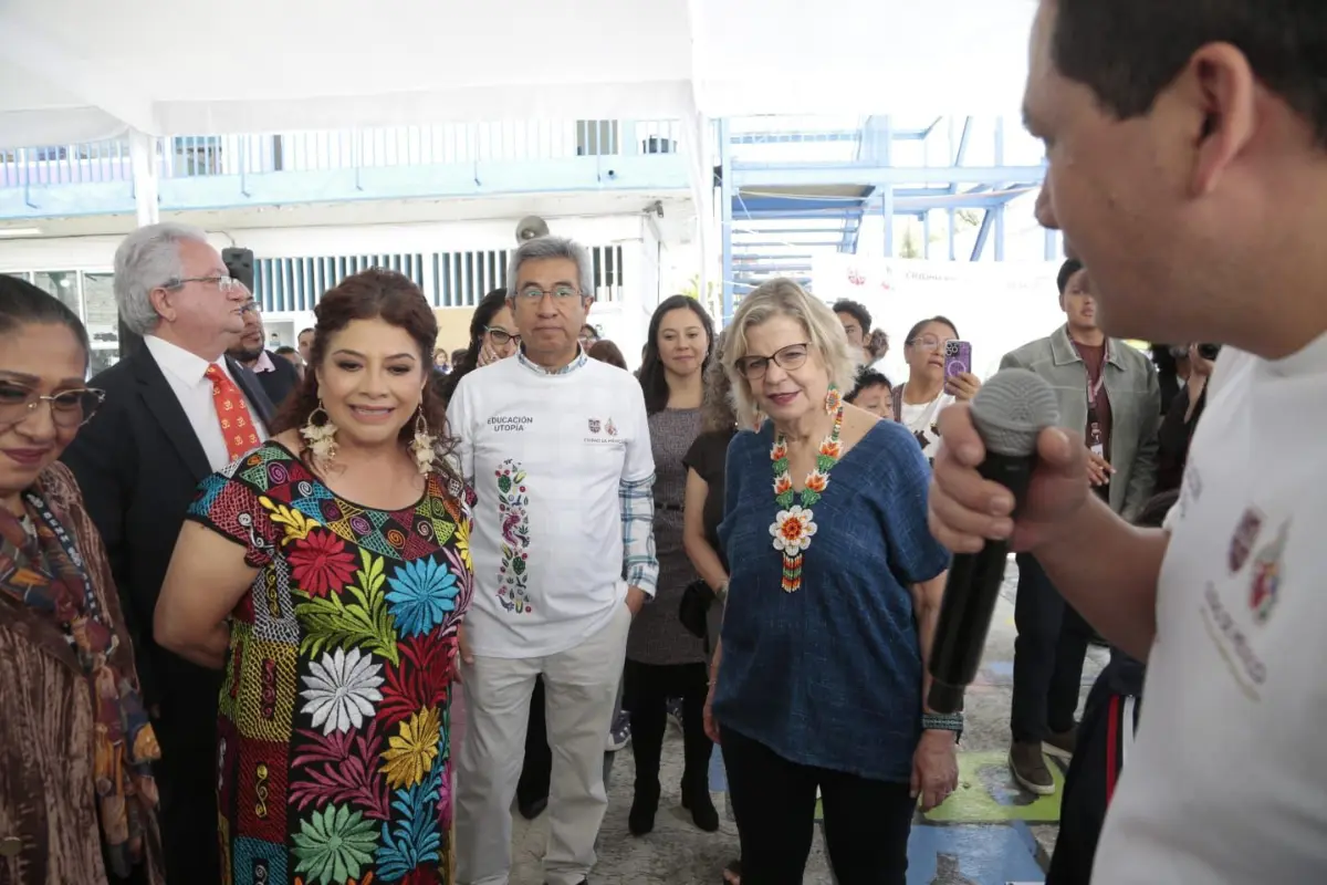 Clara Brugada anuncia Educación Utopía, Foto: Gobierno CDMX.