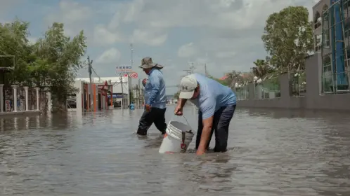 Baja a 22 el número de colonias afectadas por las lluvias en Matamoros