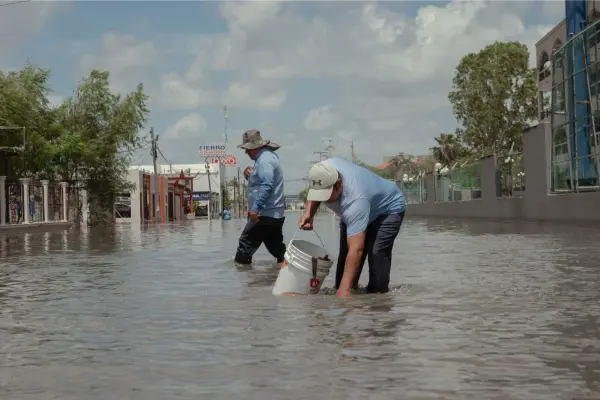 Baja a 22 el número de colonias afectadas por las lluvias en Matamoros