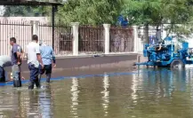 Gobierno de Matamoros busca bajar los niveles de agua en la colonia Las Norias