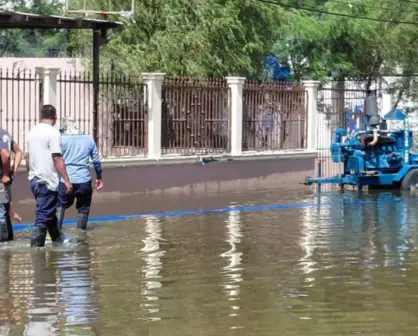Gobierno de Matamoros busca bajar los niveles de agua en la colonia Las Norias