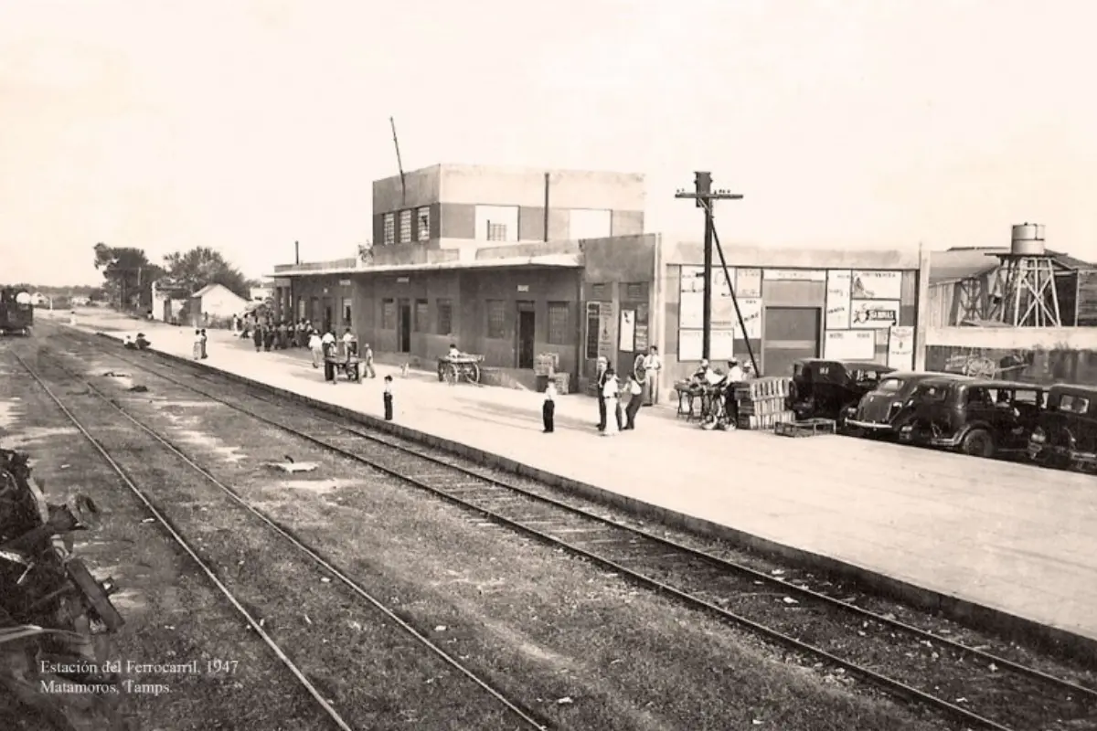 Durante gran parte del siglo XX, la estación de tren de Matamoros fue un punto neurálgico para el comercio y la movilidad entre México y Texas. Foto: INAH
