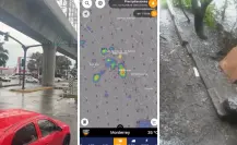 Lluvias intensas y granizo azotan a Monterrey y su área metropolitana