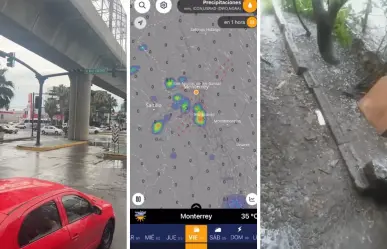 Lluvias intensas y granizo azotan a Monterrey y su área metropolitana