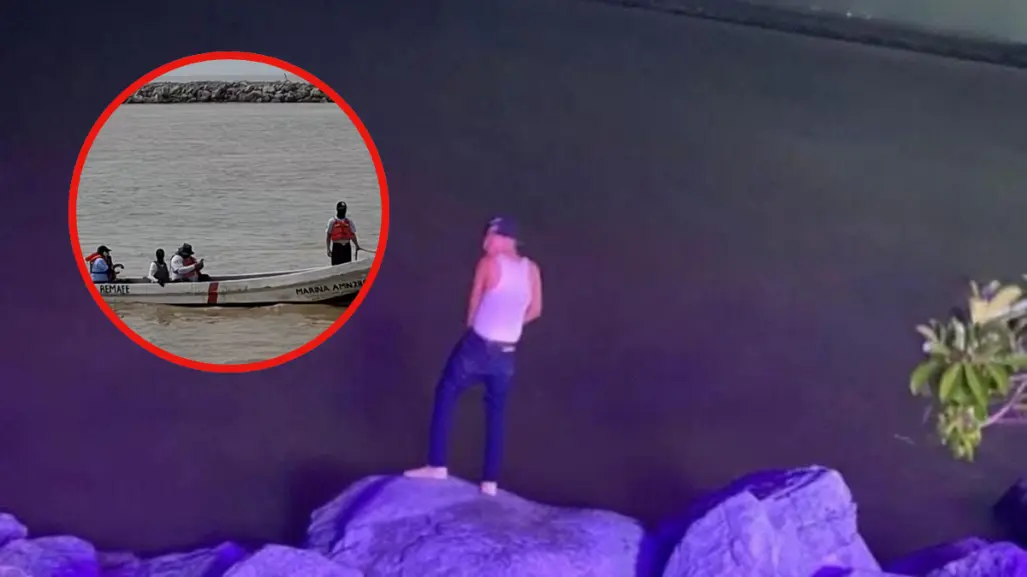 VIDEO | Joven termina su última noche de copas, y con su vida arrojándose al Río Panuco
