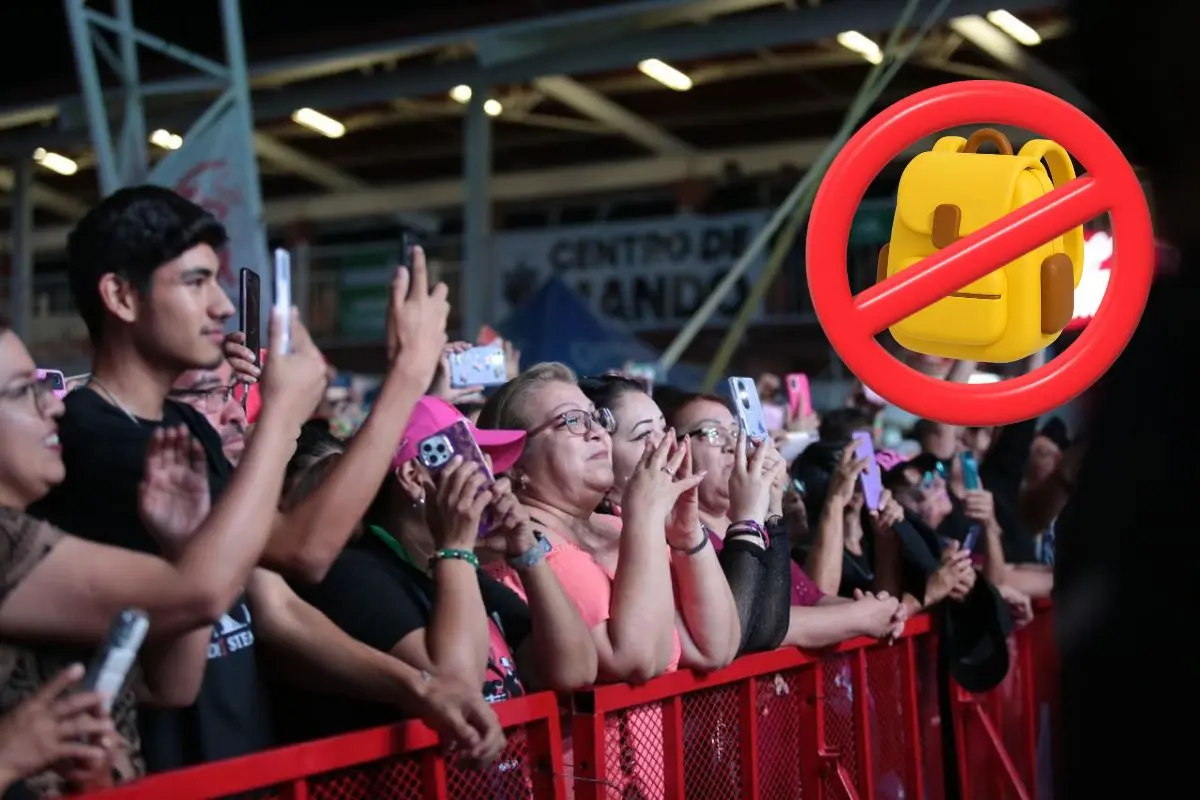 Feria Saltillo 2025: artículos prohibidos. Fotos de canva y Feria Saltillo.