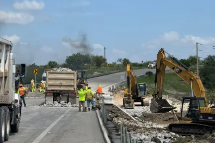 Reabrirán gradualmente circulación en la carretera González- Llera tras inundaciones en Tamaulipas