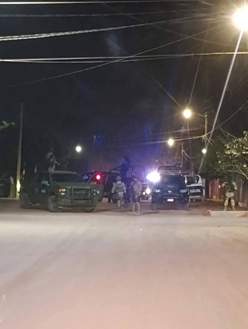 Elementos de SEDENA repeliendo agresión tras un ataque armado en Comondú. Foto: cortesía.