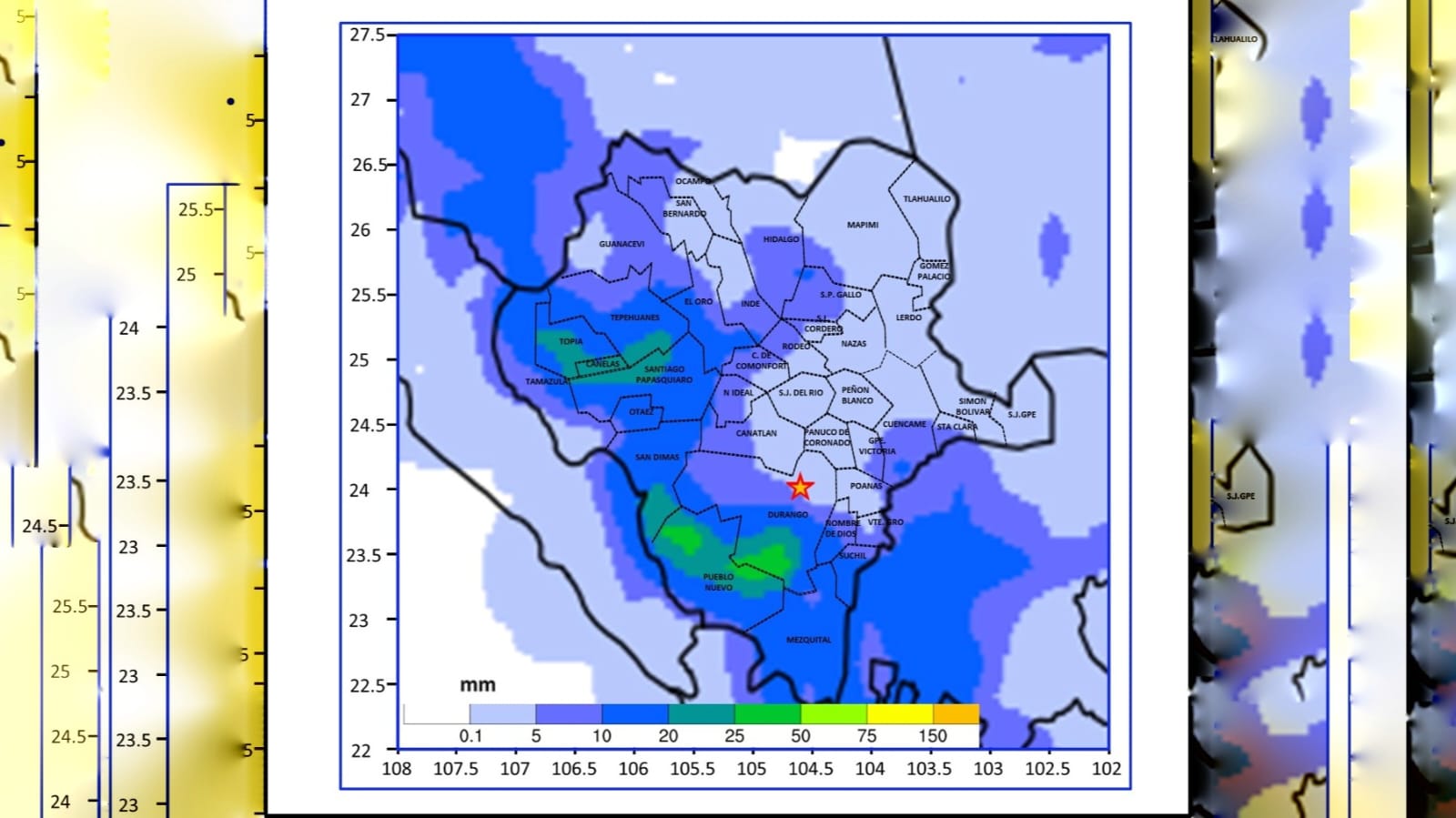 Así luce el pronóstico de lluvias para este viernes 4 de julio Así luce el pronóstico de lluvias para este viernes 4 de julio