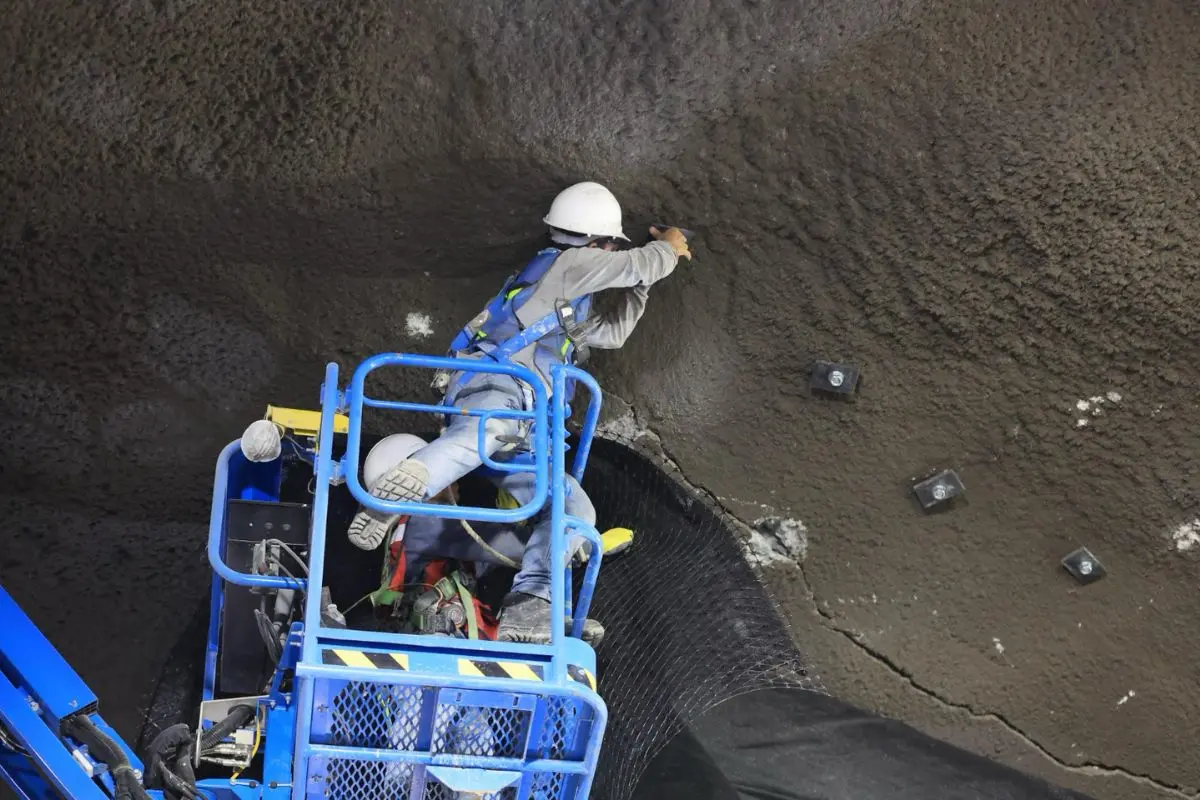 Autoridades del Municipio de Monterrey reabrieron la vialidad del Túnel Loma Larga en su cuerpo sur-norte, luego de concluir las labores preventivas tras un desprendimiento en su recubrimiento interior. Foto: Gobierno de Monterrey