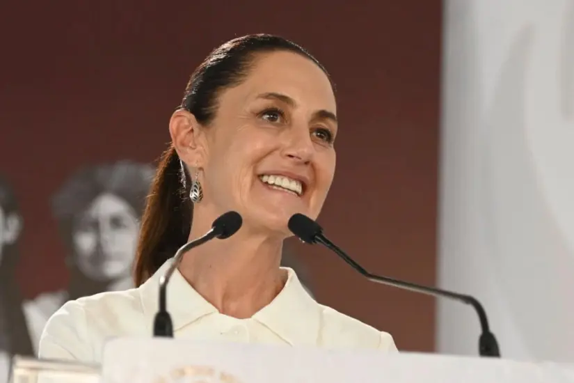 Presidenta de México, Claudia Sheinbaum Pardo, en gira de trabajo en Tamaulipas. Foto: Axel Hassel