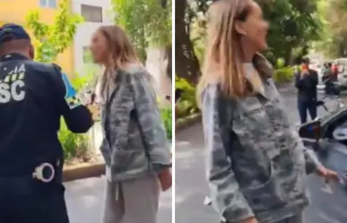 "Lady racista", mujer insulta a policía de la CDMX y afirma "Los odio por nacos"