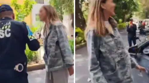 "Lady racista", mujer insulta a policía de la CDMX y afirma "Los odio por nacos"