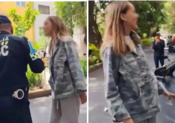 "Lady racista", mujer insulta a policía de la CDMX y afirma "Los odio por nacos"